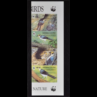 Sierra Leone 1994 Michel Nr. 2171-74 ZD U WWF Weltweiter Naturschutz Felshüpfer 