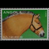 Cavalos do Mundo Angola 1997 drei Kleinbögen Pferde Mustang Araber Pinto