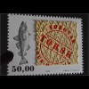 Dänemark Färöer 2016 Nr. 863 Fischleder Kabeljau Gadus morhua Marke Fischhaut 