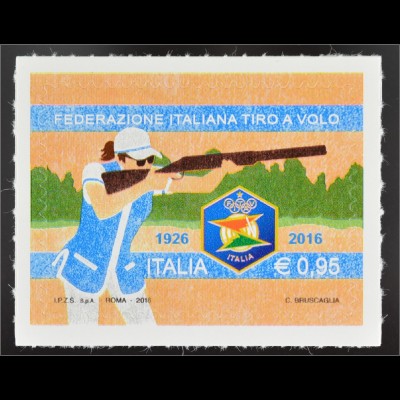 Italien Italy 2016 Michel Nr. 3925 Nationaler Verband der Wurfscheibenschützen 
