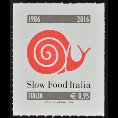 Italien Italy 2016 Michel Nr. 3927 Spitzenprodukte 30 Jahre Slow-Food-Bewegung 