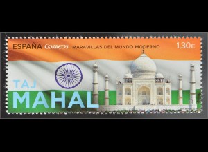 Spanien Spain España 2016 Nr. 5099 Wunder modernen Welt Taj Mahal Mausoleum