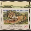 Briefmarken aus Australien Einwandererschiff im Hafen Siedlerhütte Ochsenkarren