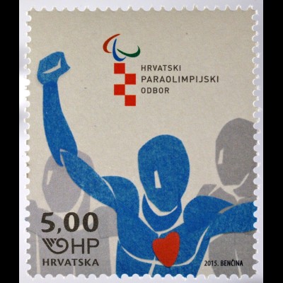 Kroatien Croatia 2015 Michel Nr. 1169 50 Jahre Paralympisches Komitee