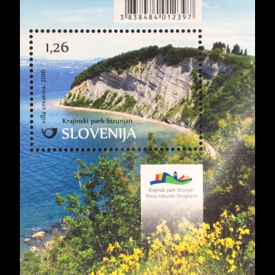 Slowenien Slovenia 2016 Block 92 Naturpark Strunjan Küstenlandschaft Naturschutz