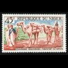 Niger 1963 Michel Nr. 53-56 Anbau der Erdnuß Dromedare Transport