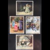 Liechtenstein 2016 Nr. 1834-37 Weihnachten Nostalgische Weihnachtskarten 