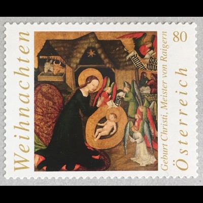 Österreich 2016 Michel Nr. 3302 Weihnachten Geburt Christi Tafelbild Gemälde