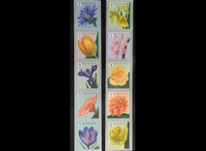 Belgien 2016 Nr. 4701-10 Blumen Flora Rose Narzisse Lilie Aster Krokus Hibiscus