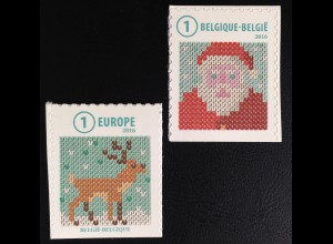 Belgien 2016 Nr. 4699-4700 Weihnachten Nikolaus Renntier aus Markenheft