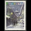 Litauen Lithuania 2016 Michel Nr. 1232-33 Weihnachtsausgabe Verschneites Dorf 
