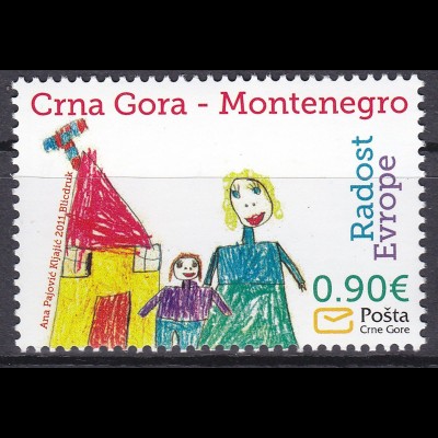 Montenegro 2011, Michel Nr. 281 **, Europäisches Kindertreffen „Freude Europas“