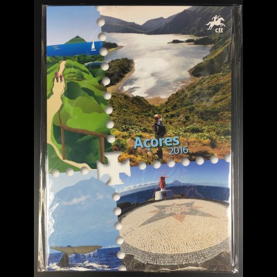 Azoren Acores 2016 Neuheit Jahresmappe mit allen erschienen Ausgaben Europa