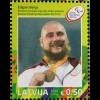Lettland Latvia 2016 Block 39 Medaillengewinner Paralympische Spiele in Rio 