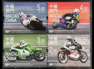 China Macau Macao 2016 Nr. 2091-94 50. Macao Motorrad Grand Prix Motorsport
