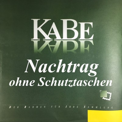 Deutschland KABE Nachtrag 2011 ohne Schutztaschen