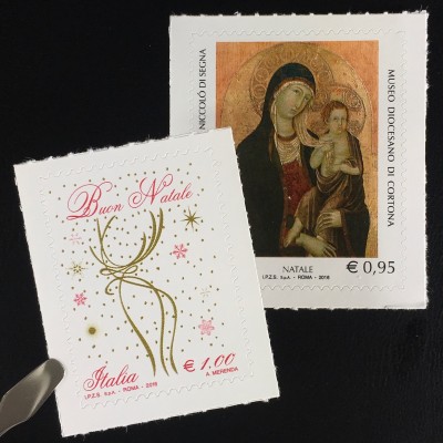 Italien Italy 2016 Michel Nr. 3965-66 Weihnachten Madonna mit Kind Gemälde 