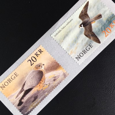 Norwegen 2017 Michel Nr. 1927-28 Vögel Falken Falco Columbarius Subbuteo Fauna
