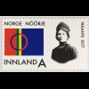 Norwegen 2017 Nr. 1929-30 Träante Norwegische Farben und Königin