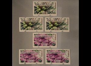 Österreich 2017 Michel Nr. 50-51 Automatenmarken Blumen Mehlprimel Tanne