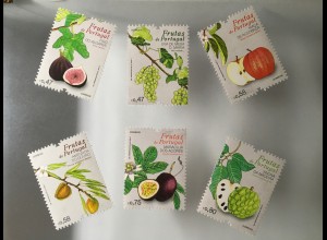 Portugal 2017 Michel Nr. 4230-35 Heimische Früchte Feigen Tafeltrauben Mandeln