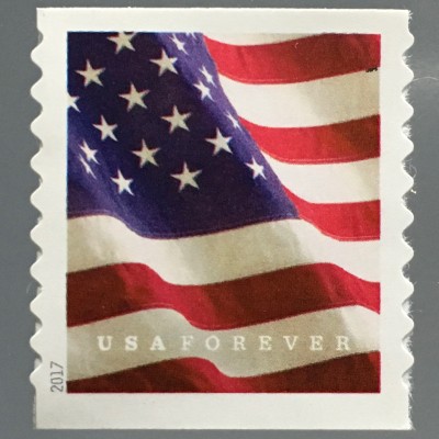 USA Amerika 2017 Michel Nr. 5352 BG Freimarke Flagge aus der Rolle