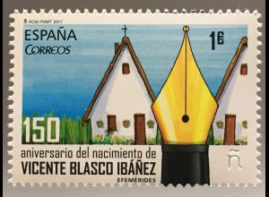 Spanien España 2017 Nr. 5133 150. Geburtstag von Vicente Blasco Ibáñez 1867-1928