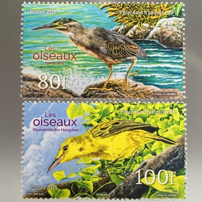 Polynesien französisch Polynesie Francaise 2016 Nr 1331-32 Vögel Fauna Vogelwelt