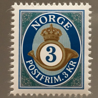Norwegen 2017 Michel Nr. 1933 Freimarkenserie Posthorn Neudruck 