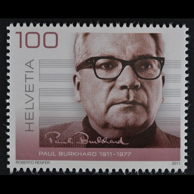 Schweiz 2011 Michel Nr. 2214 ** postfrisch, 100. Geburtstag von Paul Burkhard