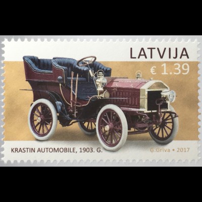 Lettland Latvia 2017 Michel Nr. 1017 Motormuseum Riga Oldtimer Automobil Verkehr