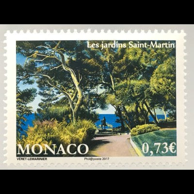 Monako Monaco 2017 Michel Nr. 3348 Die Gärten von Saint-Martin Flora Pflanzen
