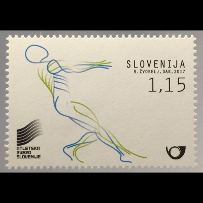 Slowenien Slovenia 2017 Nr. 1251 Leichtathletik Weltmeisterschaft London