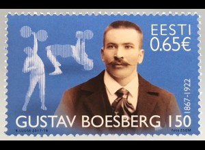 Estland EESTI 2017 Michel Nr. 895 150. Geburtstag von Gustav Boesberg Athletik