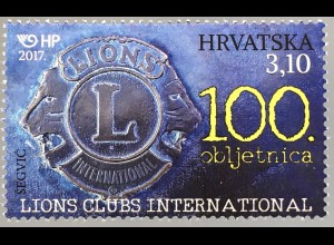 Kroatien Croatia 2017 Nr. 1286 100 Jahre Lions Club International Soziale Arbeit