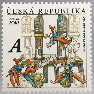 Tschechische Republik 2017 Nr. 933 Freimarke Rohrpost