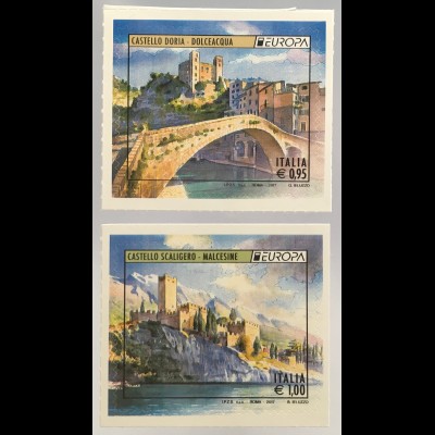 Italien Italy 2017 Michel Nr. 3978-79 Europa Burgen und Schlösser Castello