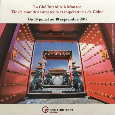 Monako Monaco 2017 Block 123 Die Verbotene Stadt in Monaco Leben am Hofe