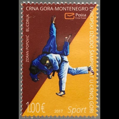 Montenegro 2017 Michel Nr. 408 Europameisterschaft Judo Sport Kampfsport 