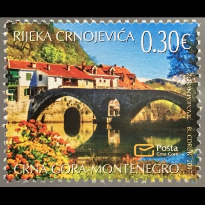 Montenegro 2017 Michel Nr. 405 Tourismus Brücke Riejeka Cmojevica Urlaub