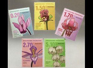 Bosnien Herzegowina Serbische Republik 2017 Nr. 724-28 Freimarken Blumen Iris 
