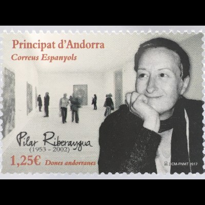 Andorra spanisch 2017 Michel Nr. 456 Pilar Riberaygua Kunst Museum Künstlerin