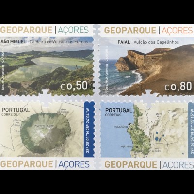 Azoren Acores 2017 Nr. 624-27 Geopark breitgefächertes vulkanische Geovielfalt
