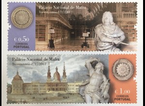 Portugal 2017 Nr. 4325-26 Palacio National Mafra Nationalpalast Klosteranlage