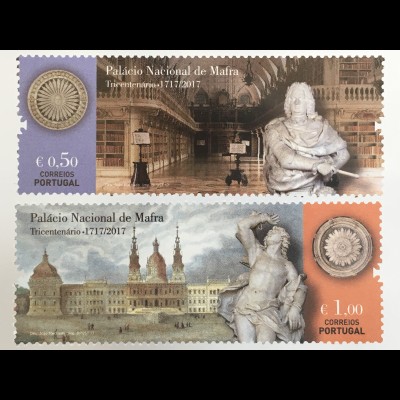 Portugal 2017 Nr. 4325-26 Palacio National Mafra Nationalpalast Klosteranlage