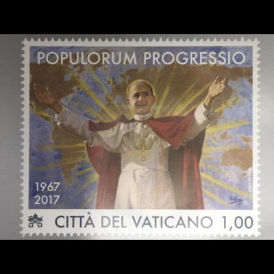 Vatikan Cittá del Vaticano 2017 Nr. 1909 50 J. Enzyklika Populorum Progressio 