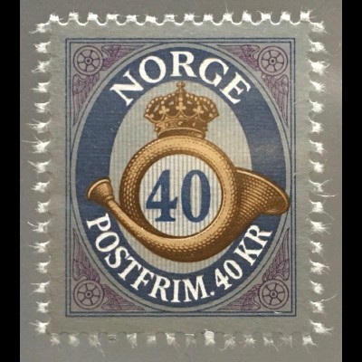 Norwegen 2017 Nr. 1945 Freimarkenserie Posthorn Neudruck 