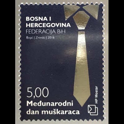 Bosnien Herzegowina Kroatische Post Mostar 2016 Nr. 446 Tag des Mannes 