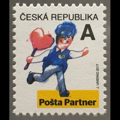 Tschechische Republik 2017 Nr 941 Freimarke Posta Partner externe Dienstleister 