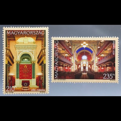 Ungarn Hungary 2017 Michel Nr. 5928-29 Synagogen Gotteshäuser Religion Glaube